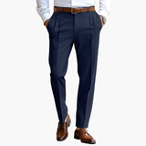 Men's Pleated Trousers with Waistband