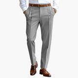 Men's Pleated Trousers with Waistband