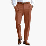 Men's Pleated Trousers with Waistband