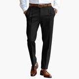 Men's Pleated Trousers with Waistband