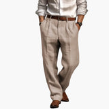 Men's Pleated Trousers with Pockets
