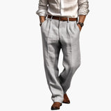 Men's Pleated Trousers with Pockets