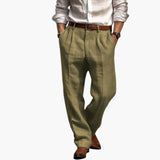 Men's Pleated Trousers with Pockets