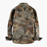 Men's Cargo Shirt with Button Placket and Chest Pockets