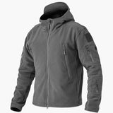 Men's Fleece Jacket with Zipper and Side Pockets
