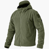 Men's Fleece Jacket with Zipper and Side Pockets