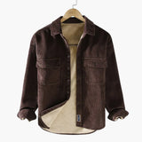 Men's Shirt Jacket with Button Closure