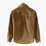 Men's Shirt Jacket with Button Closure