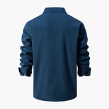Men's Shirt with Button Placket and Pockets