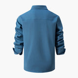 Men's Shirt with Button Placket and Pockets