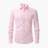 Men's Shirt with Pocket and Button Placket