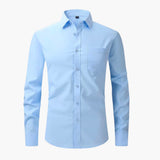 Men's Shirt with Pocket and Button Placket