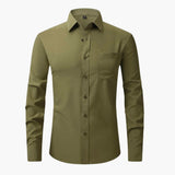 Men's Shirt with Pocket and Button Placket