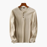 Men's Henley Shirt with Button Placket