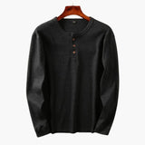 Men's Henley Shirt with Button Placket