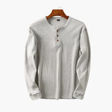 Men's Henley Shirt with Button Placket