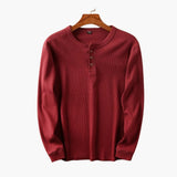 Men's Henley Shirt with Button Placket
