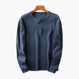 Men's Henley Shirt with Button Placket