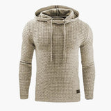 Men's Hoodie Pullover with Ribbed Hem