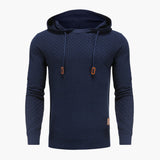 Men's Hoodie Pullover with Ribbed Hem