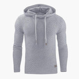 Men's Hoodie Pullover with Ribbed Hem