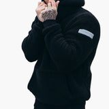 Men's Hoodie with Ribbed Cuffs