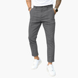 Men's Pants with Belt Loops and Straight Leg