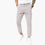 Men's Pants with Belt Loops and Straight Leg