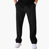 Men's Straight Leg Trousers with Side Pockets