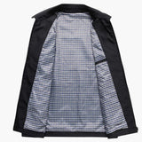 Men's Jacket with Shirt Collar and Zipper