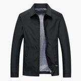Men's Jacket with Shirt Collar and Zipper