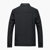 Men's Jacket with Shirt Collar and Zipper