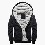 Men's Hooded Jacket with Zipper and Lining