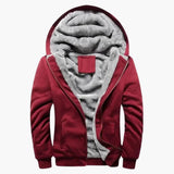 Men's Hooded Jacket with Zipper and Lining
