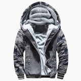 Men's Hooded Jacket with Zipper and Lining