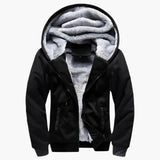 Men's Hooded Jacket with Zipper and Lining