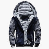 Men's Hooded Jacket with Zipper and Lining