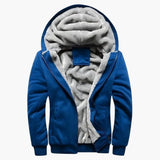 Men's Hooded Jacket with Zipper and Lining