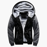 Men's Hooded Jacket with Zipper and Lining