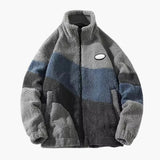Men's Jacket with Zipper and Long Sleeves
