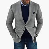 Men's Jacket with Lapel Collar
