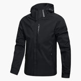 Men's Hooded Jacket with Zipper Pockets