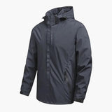 Men's Hooded Jacket with Zipper Pockets