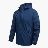 Men's Hooded Jacket with Zipper Pockets