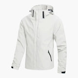 Men's Hooded Jacket with Zipper Pockets