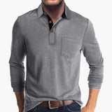 Men's Long Sleeve Shirt with Collar