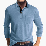 Men's Long Sleeve Shirt with Collar