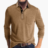 Men's Long Sleeve Shirt with Collar