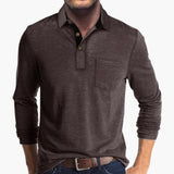 Men's Long Sleeve Shirt with Collar