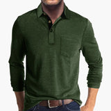 Men's Long Sleeve Shirt with Collar
